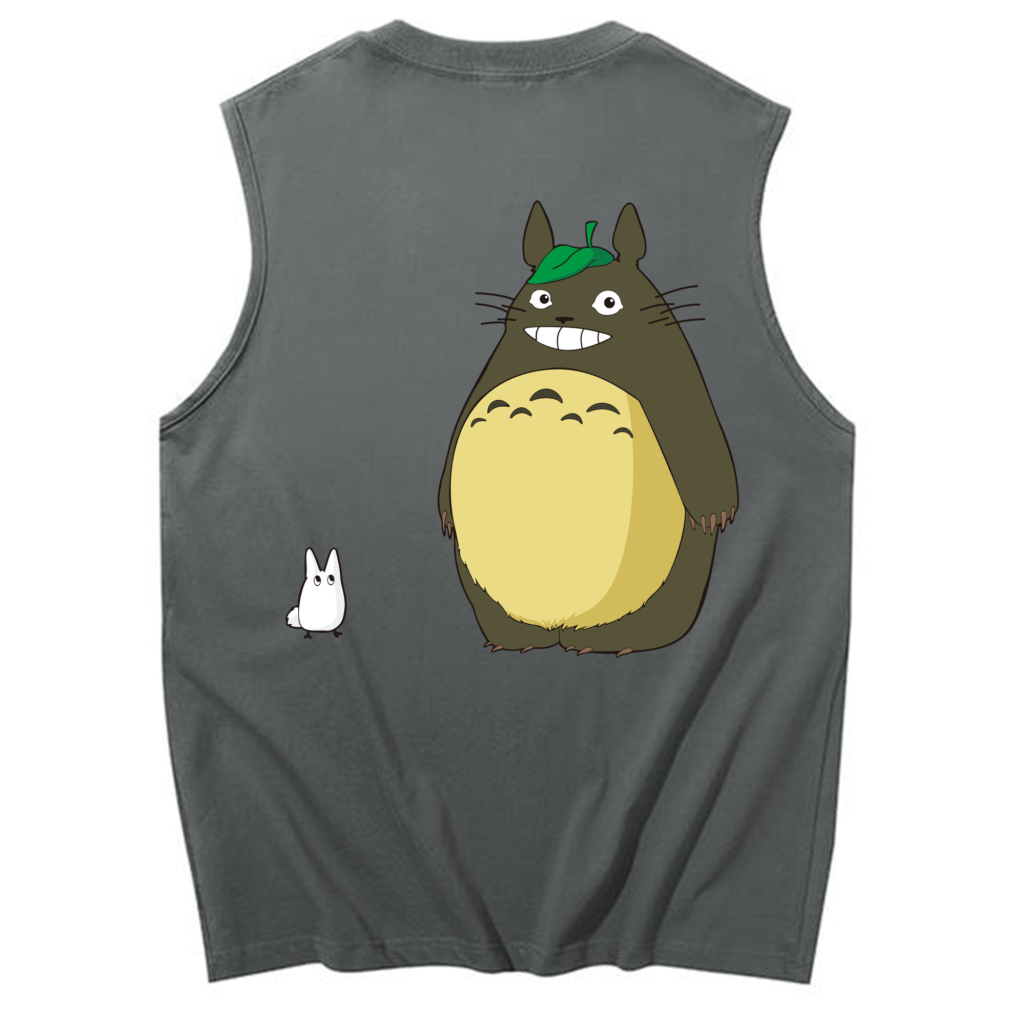 （画像用） となりのトトロ 草壁メイ 草壁サツキ My Neighbor Totoro Satsuki Kusakabe Mei Kusakabe コットン100％タンクトップ（背面プリント）